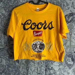 Coors crop T-shirt